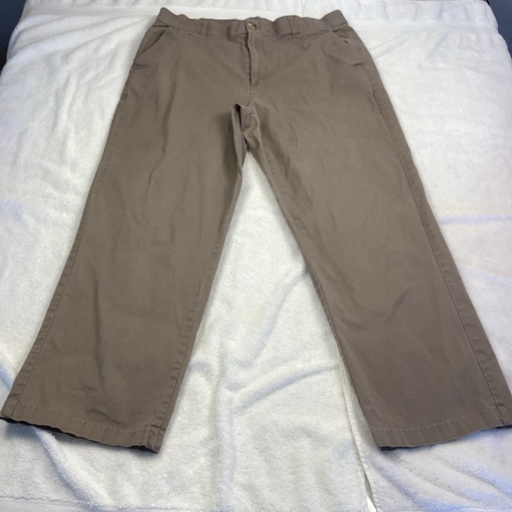Kim Rogers Cropped Tan Pants Sz 12